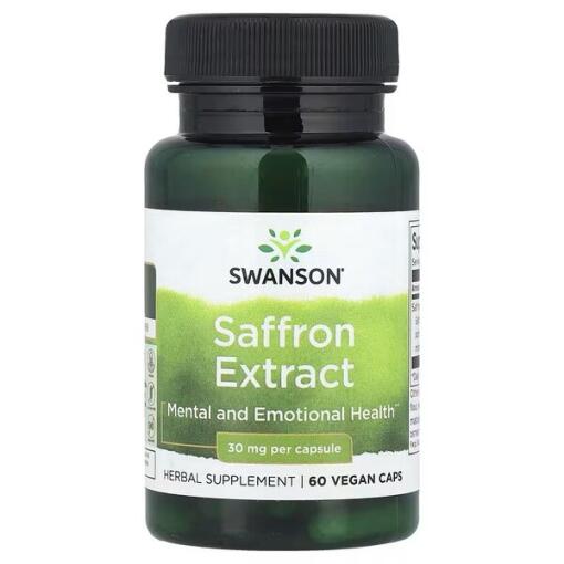SWANSON Saffranekstrakt 30 mg 60 vegetabilske kapsler