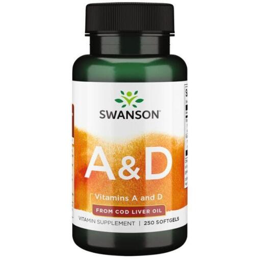 Vitamin A og D - 250 bløde kapsler