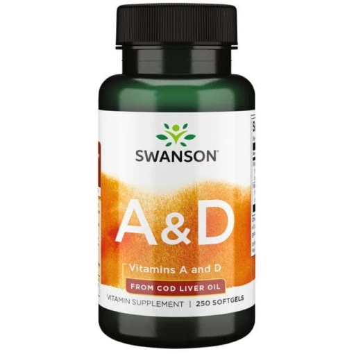 Vitamin A og D - 250 bløde kapsler