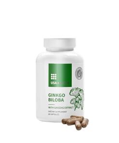 USA Medical - Ginkgo Biloba 60 Kapsler
