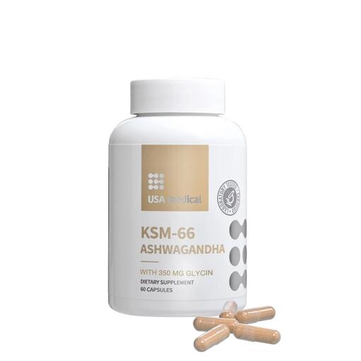 USA Medical - KSM-66 Ashwagandha 60 kapsler