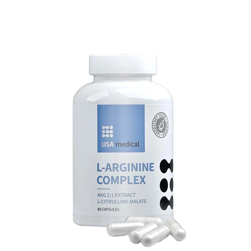 USA Medical - L-Arginine Complex 60 kapsler
