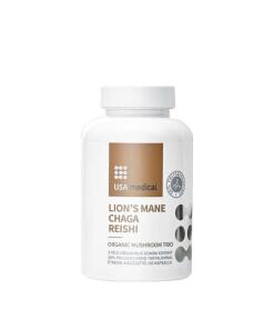 USA Medical - Organic Mushroom Trio 60 kapsler