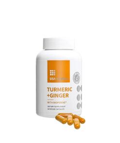 USA Medical - Gurkemeje+Ingefær 60 Kapsler