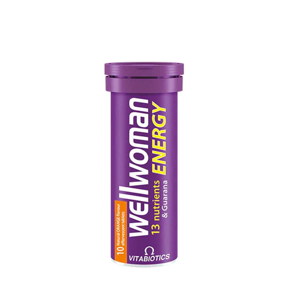 Vitabiotics - Wellwoman Energy Brusetabletter Orange 10 stk