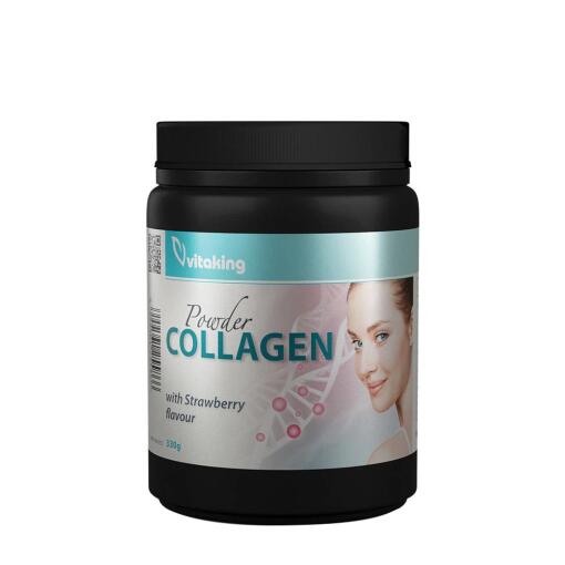 Vitaking - Kollagenpulver Jordbær 330 g