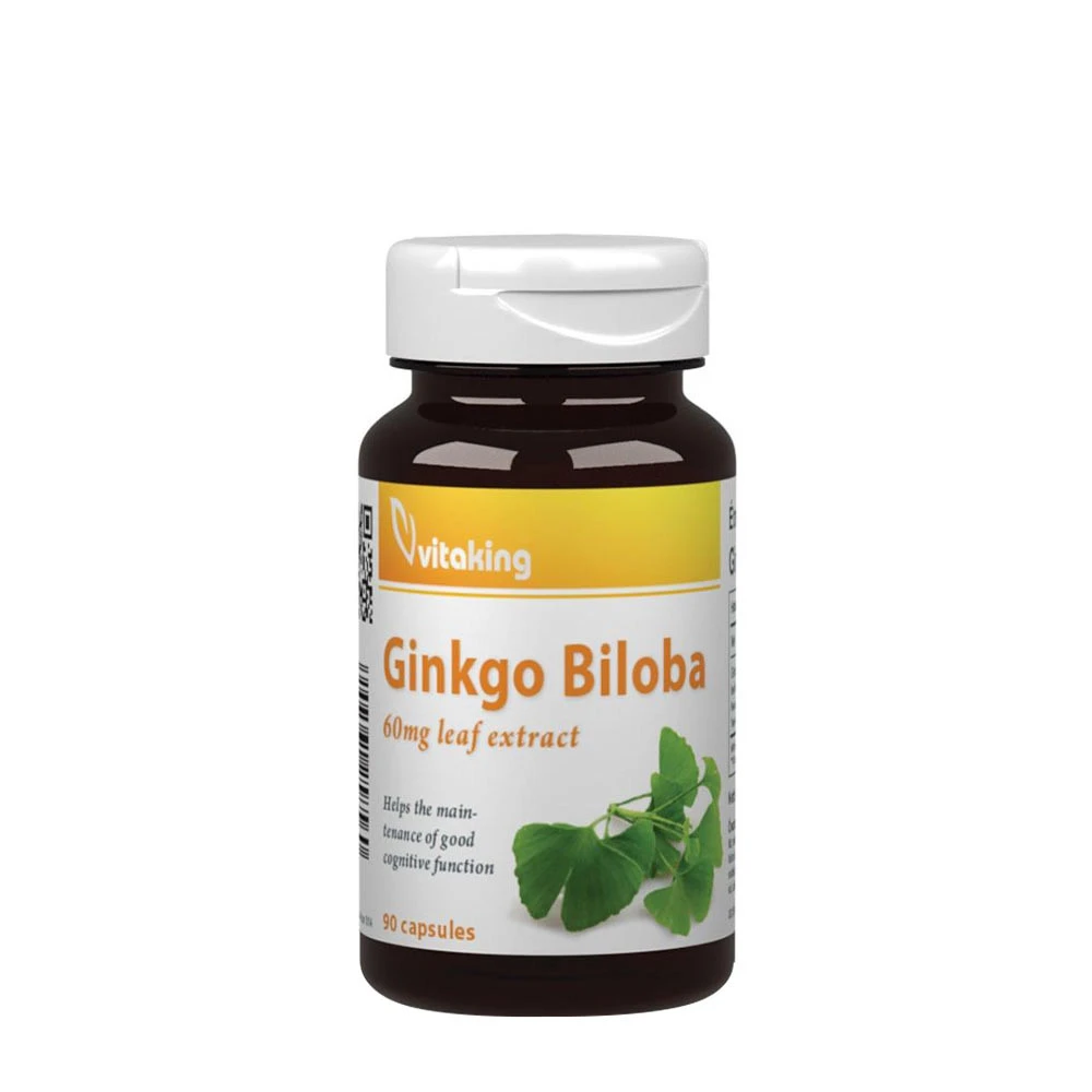 Vitaking - Ginkgo Biloba Blad Ekstrakt 60mg (90 Kapsler)