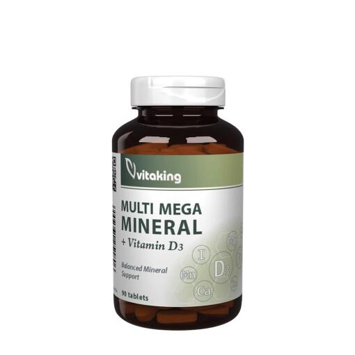 Vitaking - Multi Mega Mineral + D3 90 tabletter