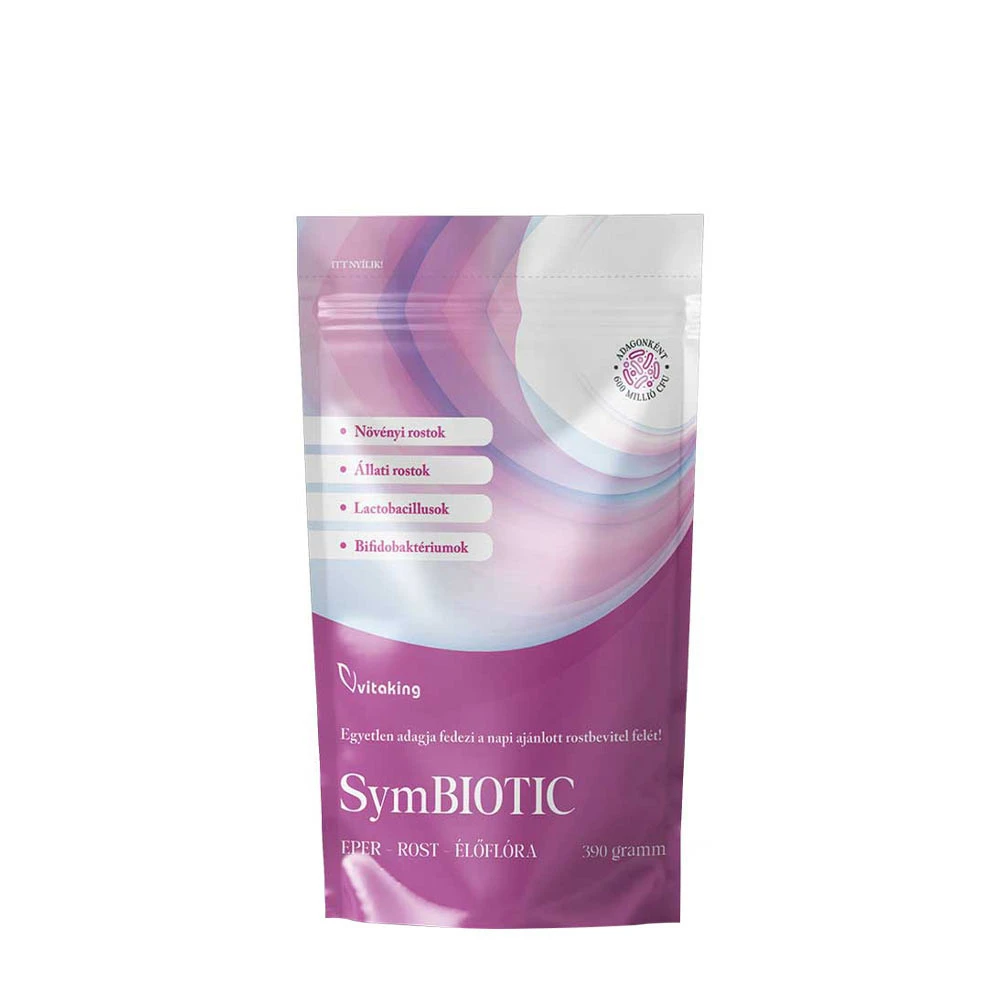 Vitaking - SymBIOTIC Fiber Jordbær 390 g