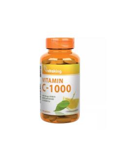 Vitaking - Vitamin C 1000 mg med 50 mg Citrus Bioflavonoider og Acerola (90 Tabletter)