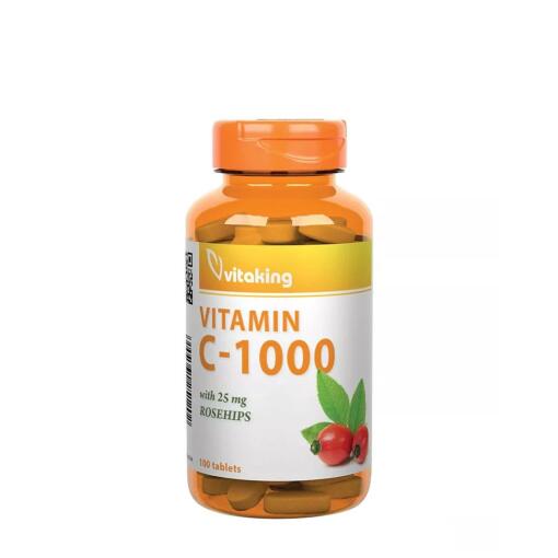 Vitaking - Vitamin C 1000 mg med Hyben (100 Tabletter)