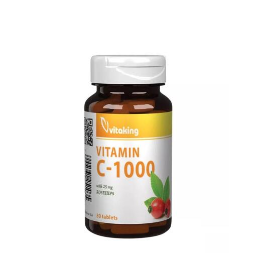 Vitaking - Vitamin C 1000 mg med Hyben (30 Tabletter)