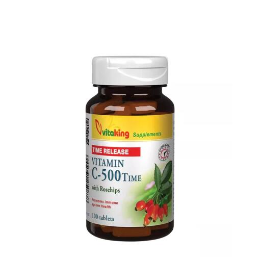Vitaking - Vitamin C-500 med Hyben Time Release 100 Tabletter