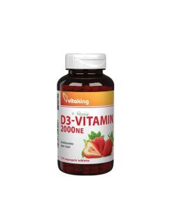 Vitaking - Vitamin D3 2000 IU Jordbærsmag 210 Pastiller