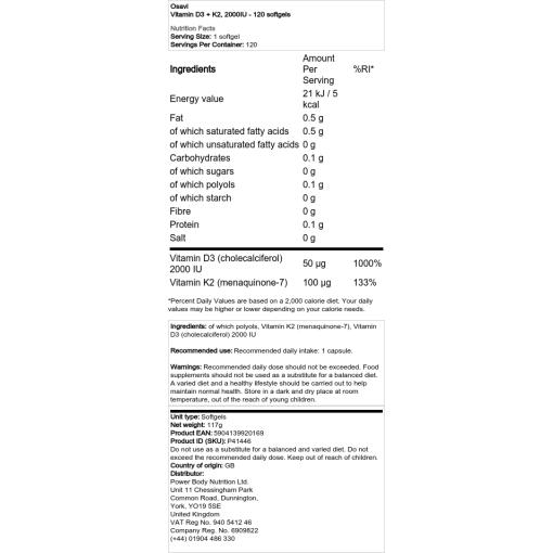 2000 IE - 120 bløde kapsler