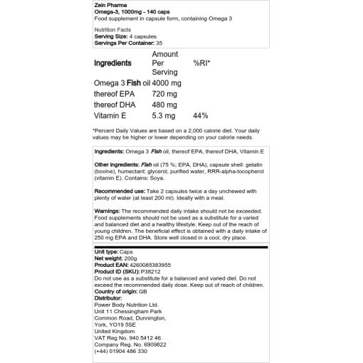 1000 mg - 140 kapsler