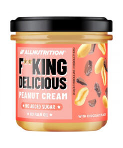 Fitking Lækker Jordnøddesmør med Chokoladeflager - 350g