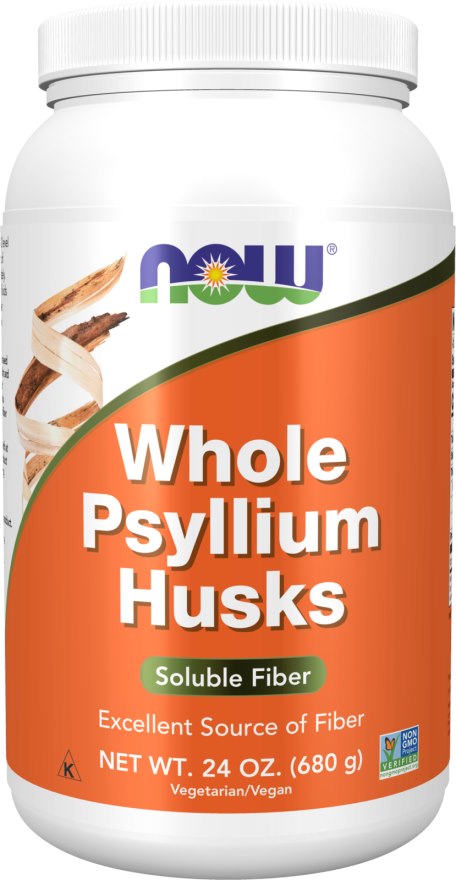 NOW Foods - Łupiny Babki Płesznik Całe (680 g / 24 oz)