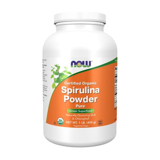 NOW Foods - Organiczny proszek ze spiruliny - obrazek 2
