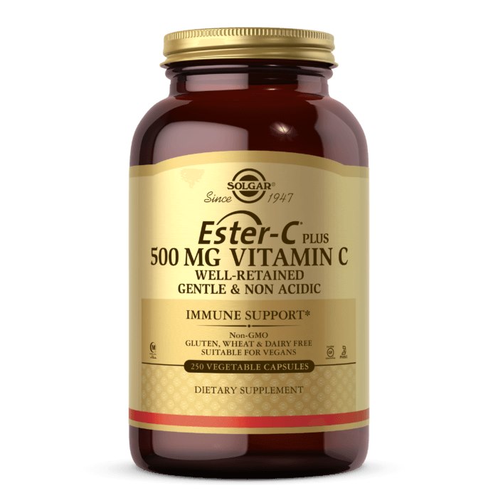 Solgar - Ester C Plus - Witamina C, 500 mg (250 kapsułek)