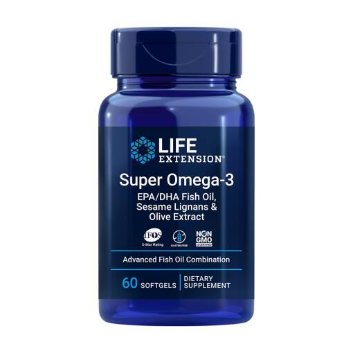 Life Extension - Super Omega-3 Plus: Olej rybny EPA/DHA z lignanami sezamu i ekstraktem z oliwek w kapsułkach miękkich - obrazek 2