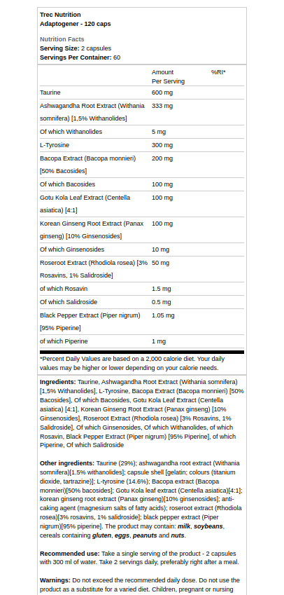 Adaptogeny - 120 kapsułek - obrazek 2