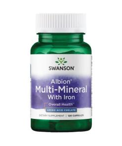 Albion Multi-Mineral with Iron - 120 caps
