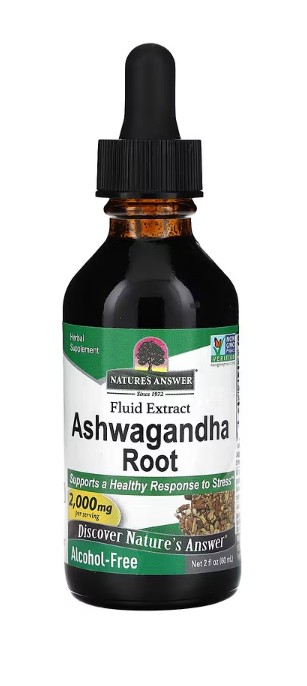 Nature's Answer - Korzeń Ashwagandhy, 2000 mg - 60 ml
