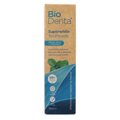 BECONFIDENT BioDenta ultra whitening toothpaste with fresh mint and coconut flavour (75 ml)