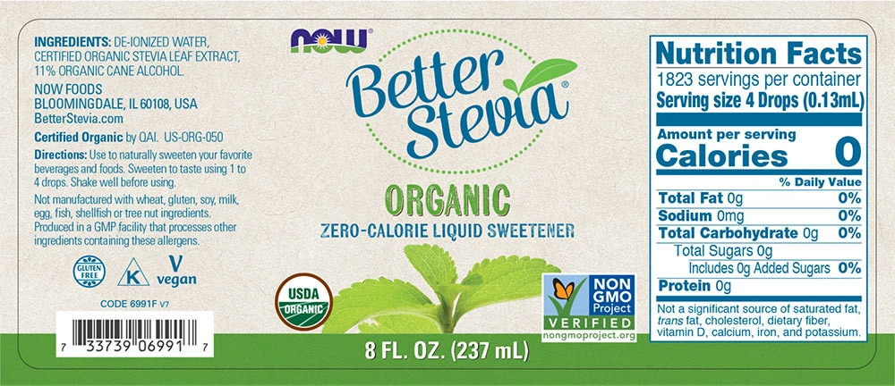 Lepsza Stevia Płynna, Organiczna - 237 ml - obrazek 2