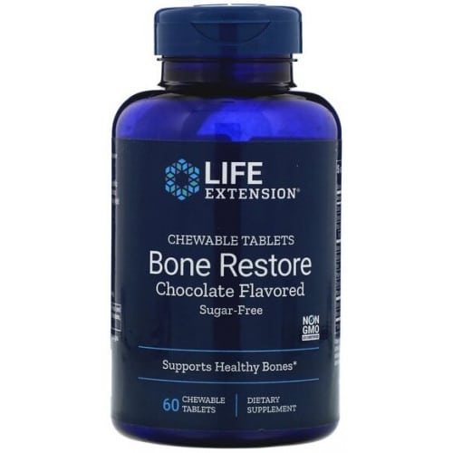 Bone Restore, Czekolada - 60 tabletek do żucia