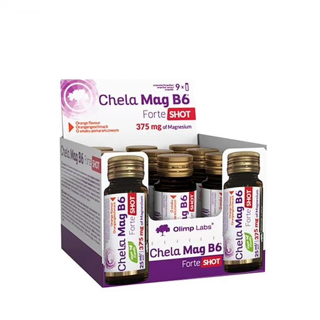 Chela-Mag B6 Forte Shot, Wiśnia - 9 x 25 ml