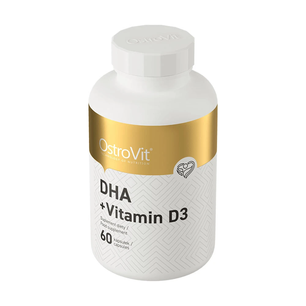 OstroVit - DHA + Witamina D3 - 60 kapsułek - obrazek 3