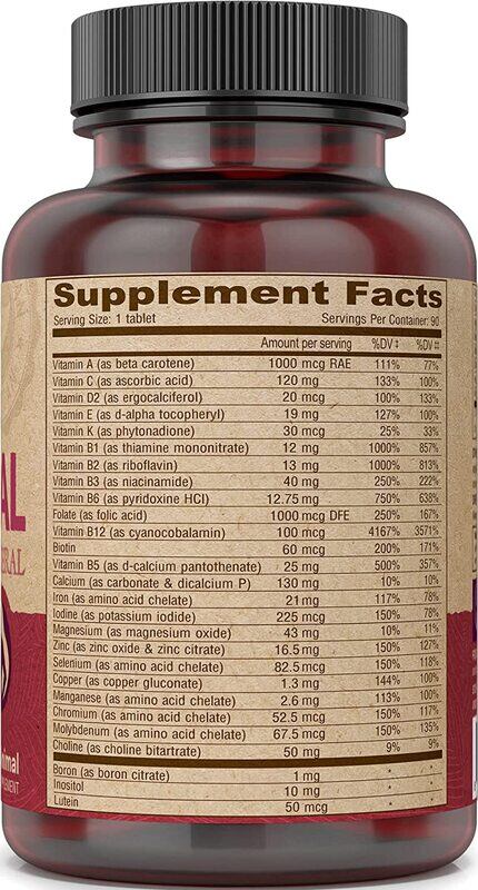 Deva - Wegański prenatalny multivitamin z minerałami, 90 tabletek - obrazek 3