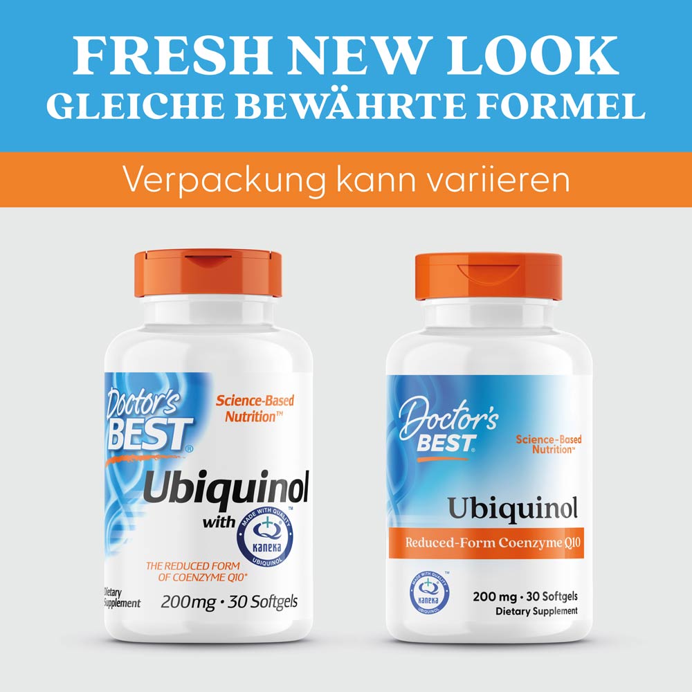 Doctor's Best - Ubichinol z Kaneka 200 mg, 30 miękkich kapsułek - obrazek 5