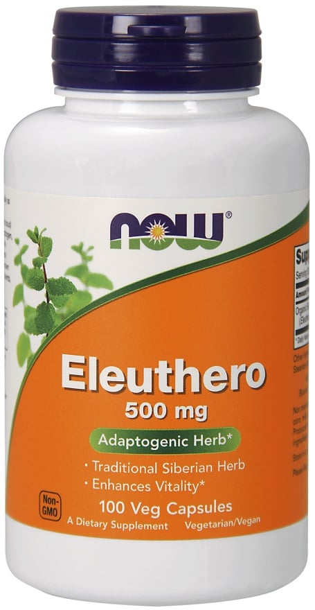 Eleuthero, 500 mg - 100 kapsułek roślinnych