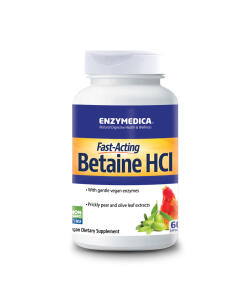 Enzymedica betaina HCl 600mg 60 kapsułek