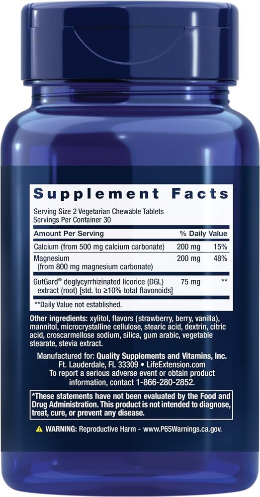 EsophaCool, Smak Borówkowy - 60 wegetariańskich tabletek do żucia - obrazek 3