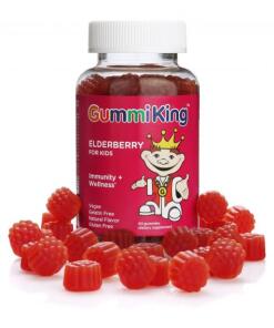 GUMMIKING Czarny bez dla dzieci (60 żelków)