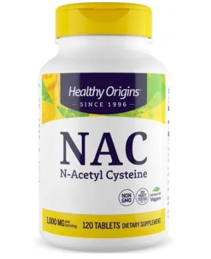 Healthy Origins - NAC (N-acetylocysteina) 500 mg, 120 tabletek
