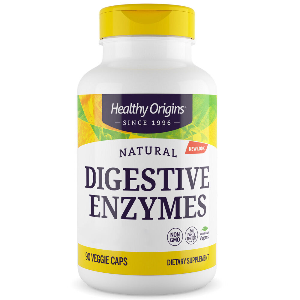 Healthy Origins - Szerokospektralne Enzymy Trawienne, 90 kapsułek - obrazek 2