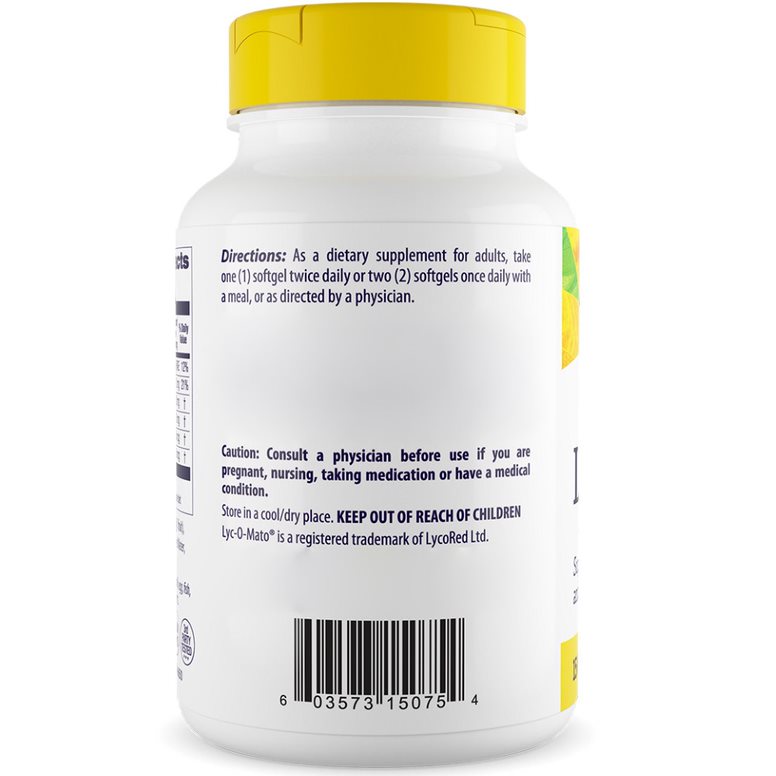 Healthy Origins - Lyc-O-Mato 15 mg, 180 miękkie kapsułki - obrazek 4