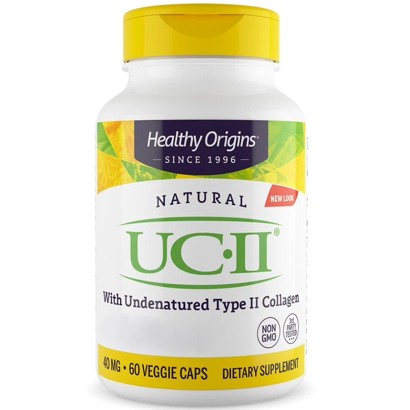 Healthy Origins - Naturalny UC II 40 mg, 60 kapsułek roślinnych - obrazek 2