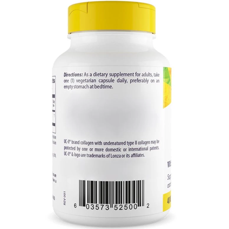 Healthy Origins - Naturalny UC II 40 mg, 60 kapsułek roślinnych - obrazek 4