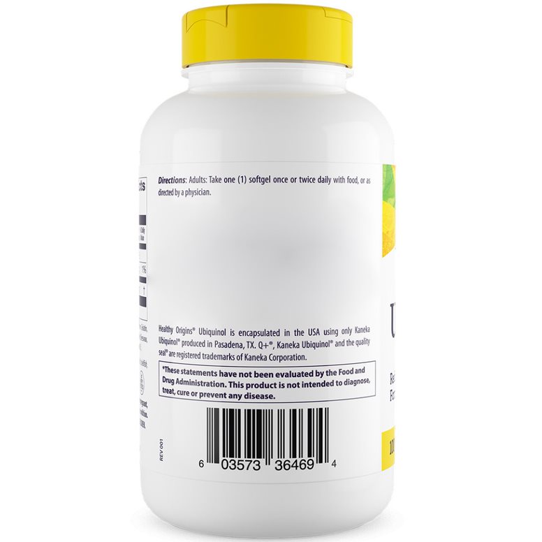 Healthy Origins - Naturalny Ubichinol 100 mg, 150 miękkich kapsułek - obrazek 4