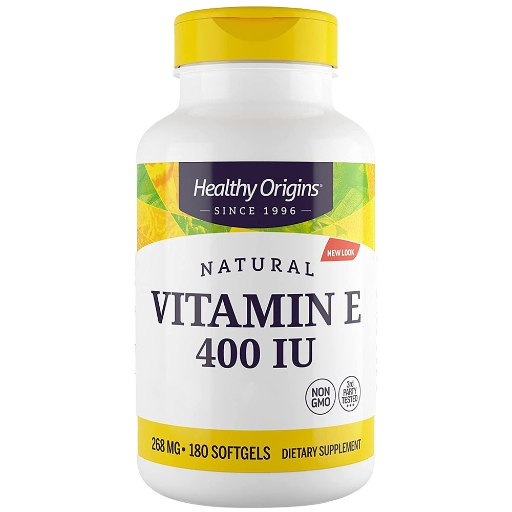 Healthy Origins - Naturalna witamina E 400 IU, 180 kapsułek miękkich - obrazek 2