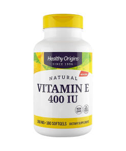 Healthy Origins naturalna witamina E 400 IU 180 kapsułek żelowych