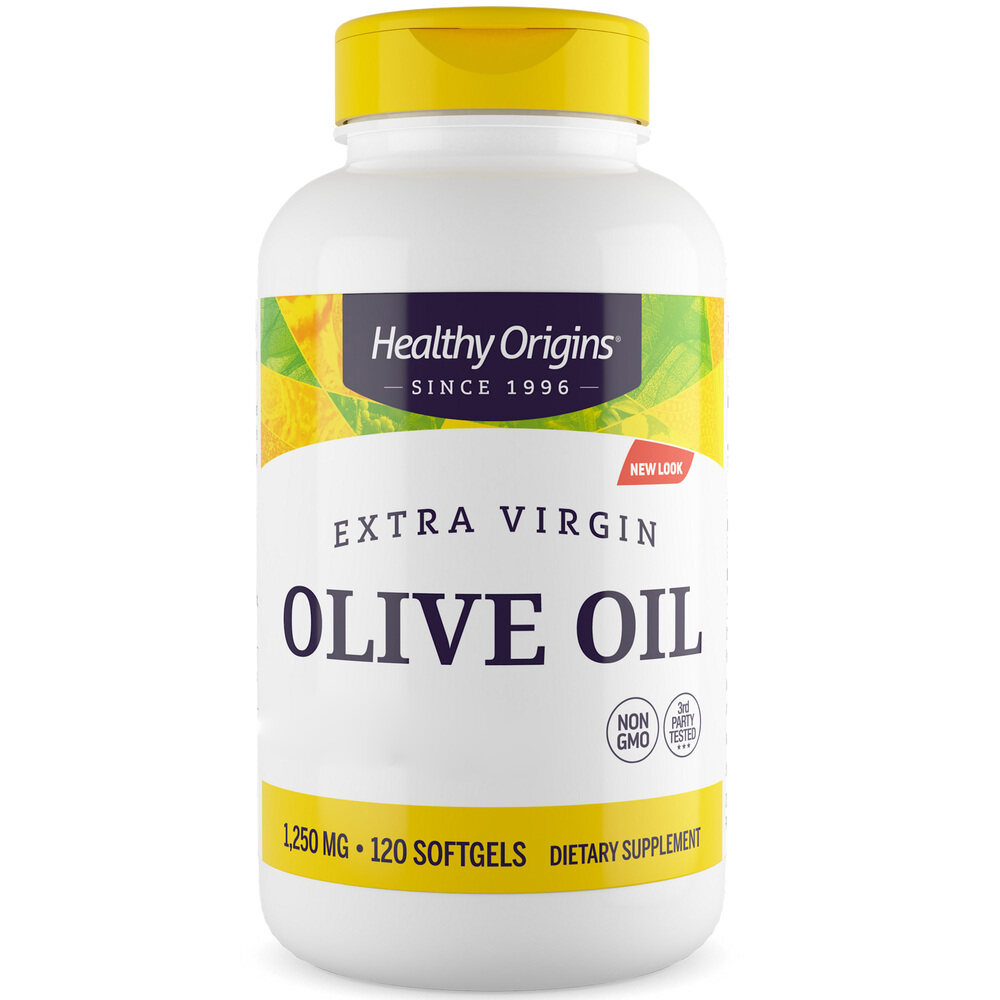 Healthy Origins - Olej z oliwek 1250 mg, 120 kapsułek miękkich - obrazek 2