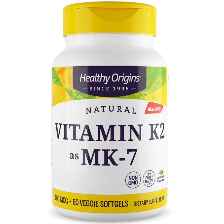 Healthy Origins - Witamina K2 MK7 100 mcg, 60 miękkich kapsułek