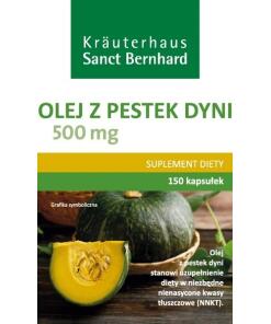 KRAUTERHAUS SANCT BERNHARD Olejek z nasion dyni 500 mg (150 kapsułek)
